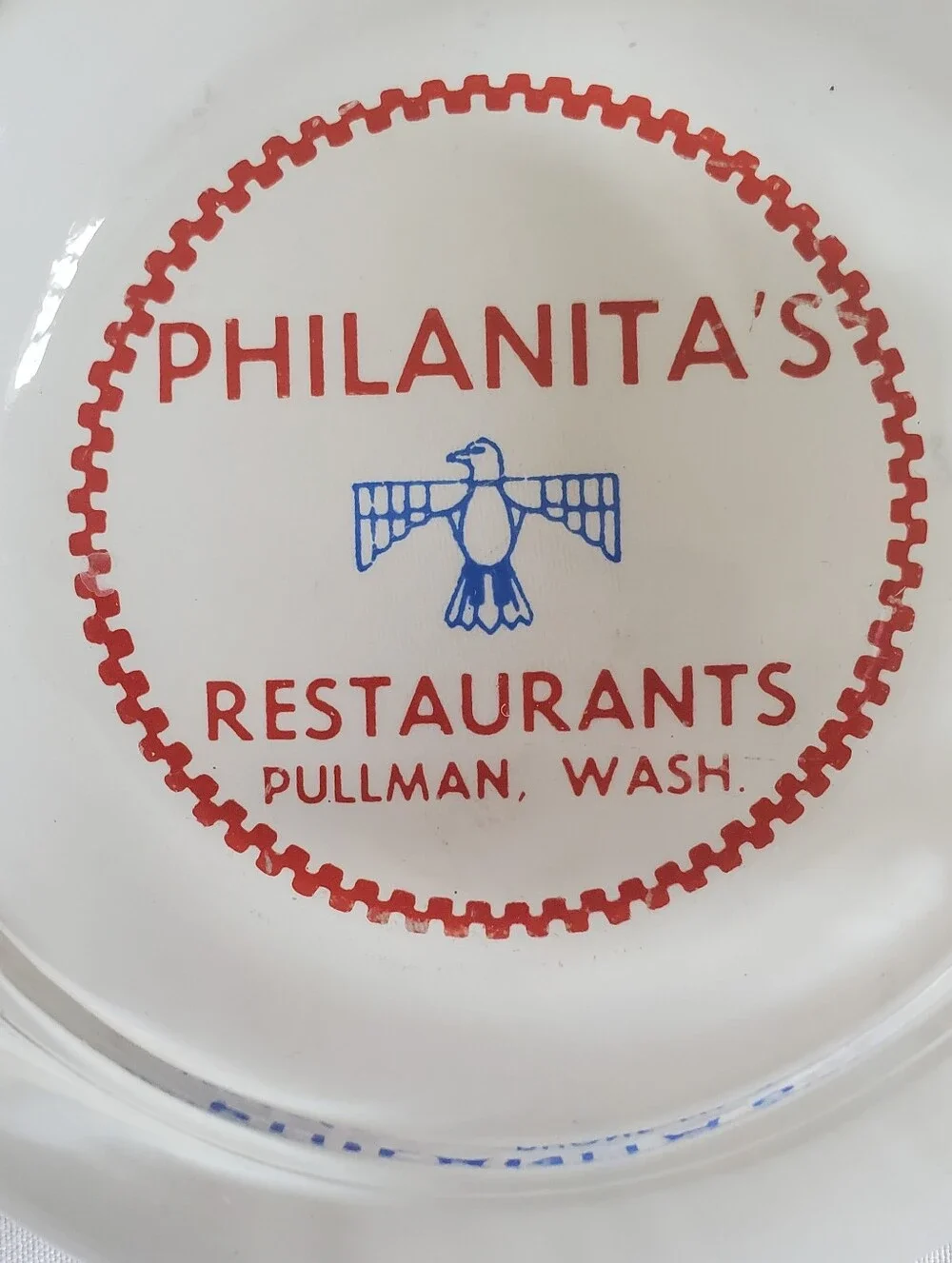 Philanitas Resturaunts Pullman Wash Vtg Ashtray Steaks Seafood Chicken ED 2-1976